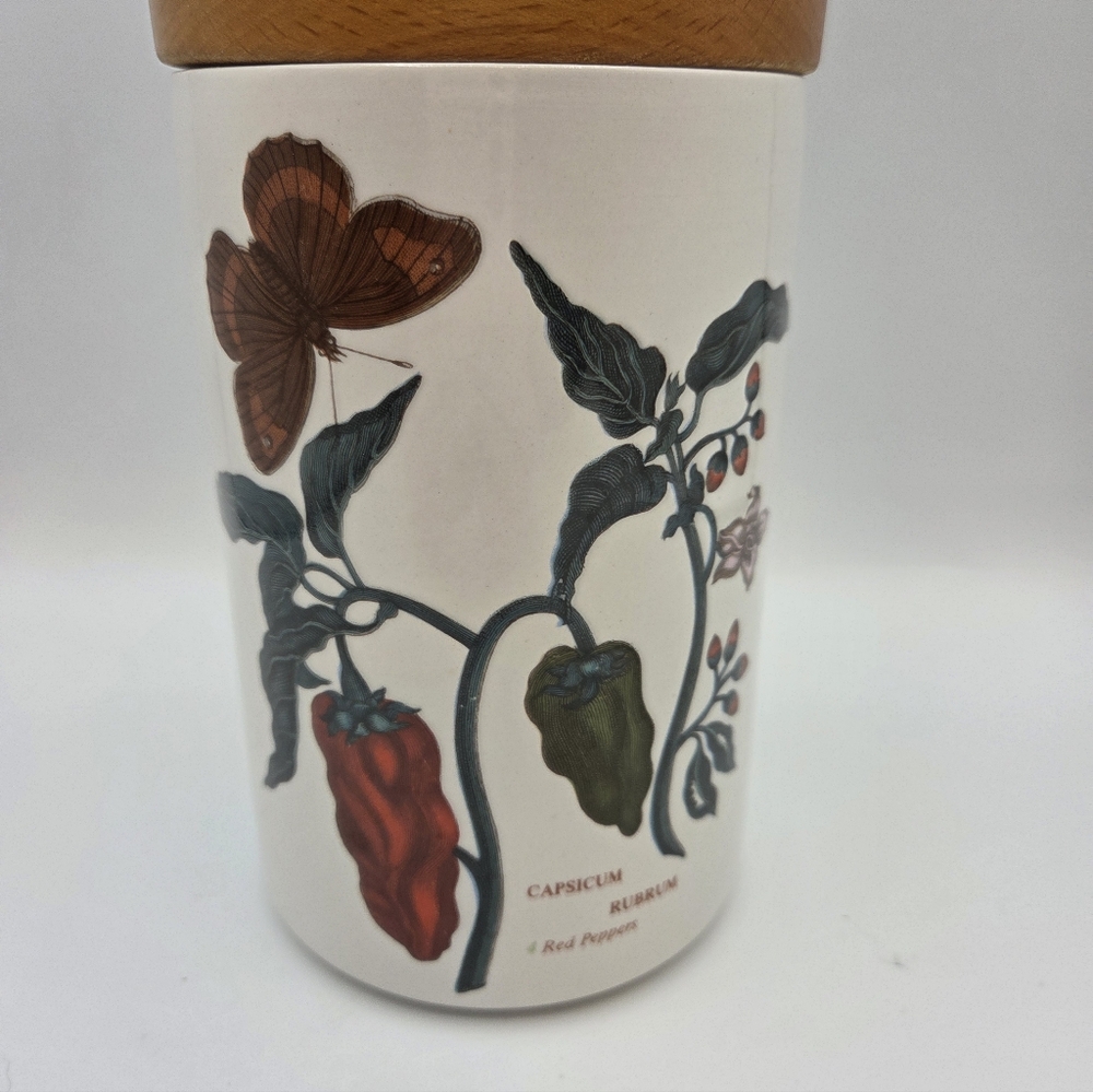 Vintage Portmeirion Red Peppers Storage Jar Canister